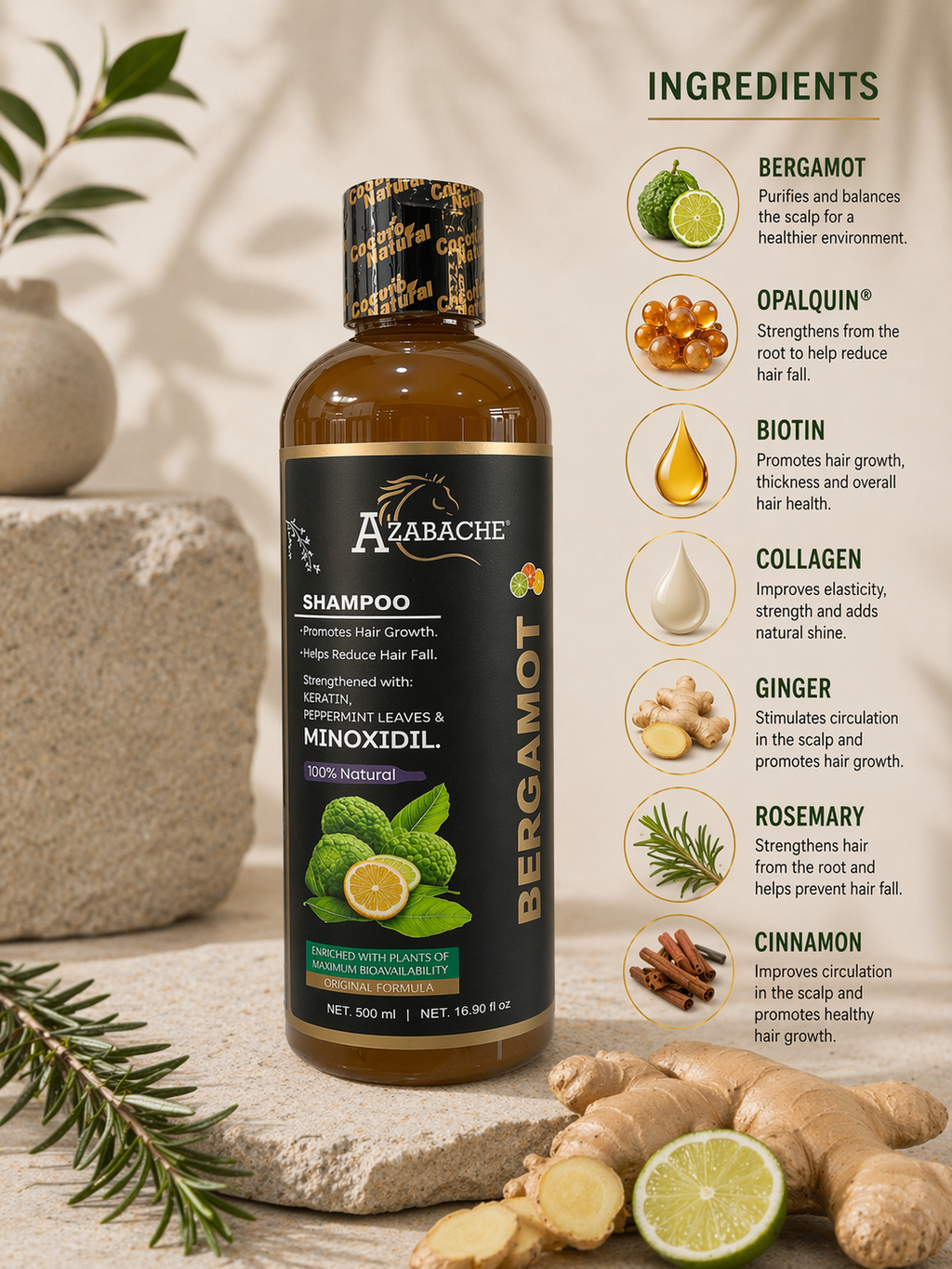 Azabache Bergamota Shampoo